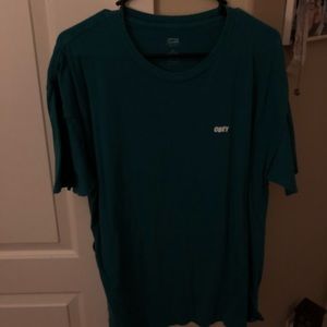 obey deep green t shirt